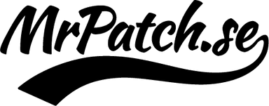 Broderade namnmärken med din egen text.